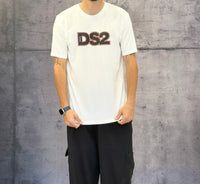 T-SHIRT STAMPA LOGO - DS2 - ART. FW25235 - COL. OFF WHITE