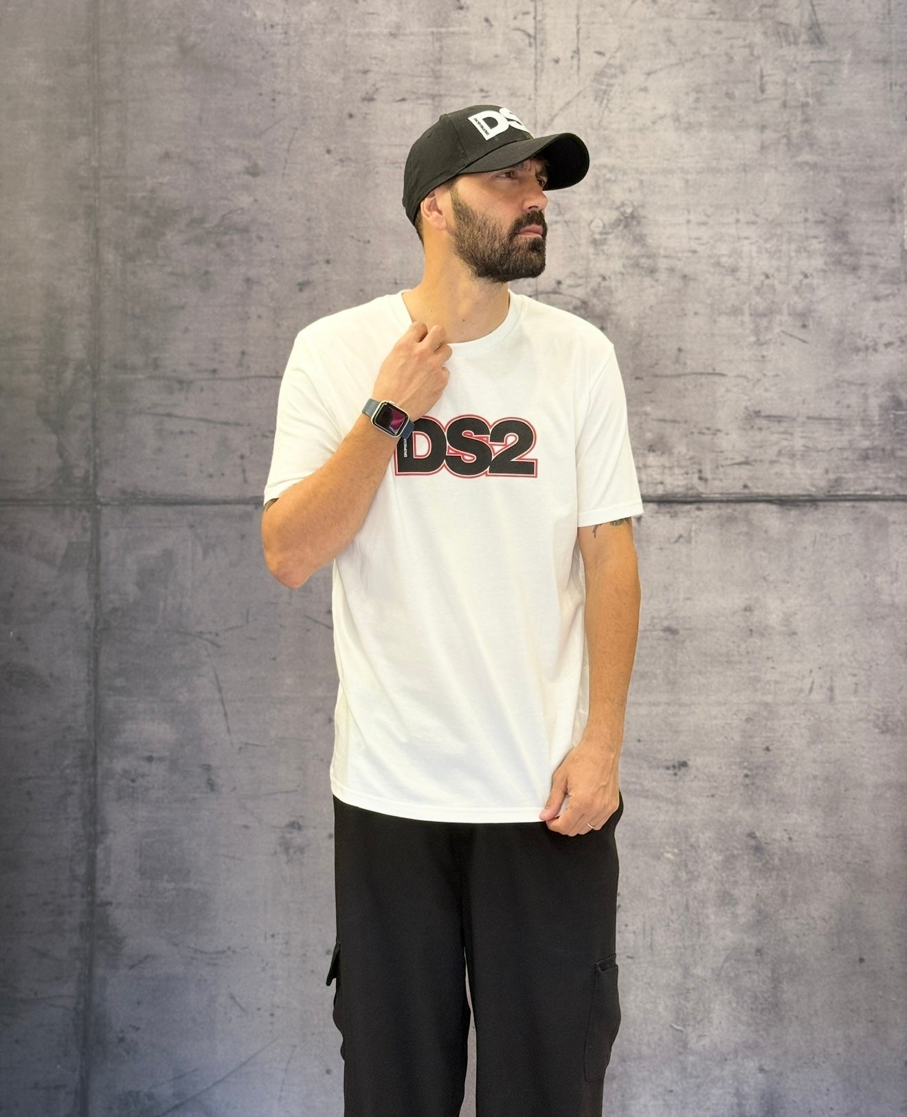 T-SHIRT STAMPA LOGO - DS2 - ART. FW25235 - COL. OFF WHITE