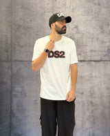 T-SHIRT STAMPA LOGO - DS2 - ART. FW25235 - COL. OFF WHITE