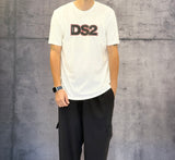T-SHIRT STAMPA LOGO - DS2 - ART. FW25235 - COL. OFF WHITE