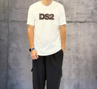 T-SHIRT STAMPA LOGO - DS2 - ART. FW25235 - COL. OFF WHITE
