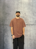 T-SHIRT STONE WASHED - BERNA - ART. 25225936 - COL. BORDEAUX