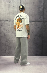 T-SHIRT NEVER BACK DOWN - BERNA - ART. 252089