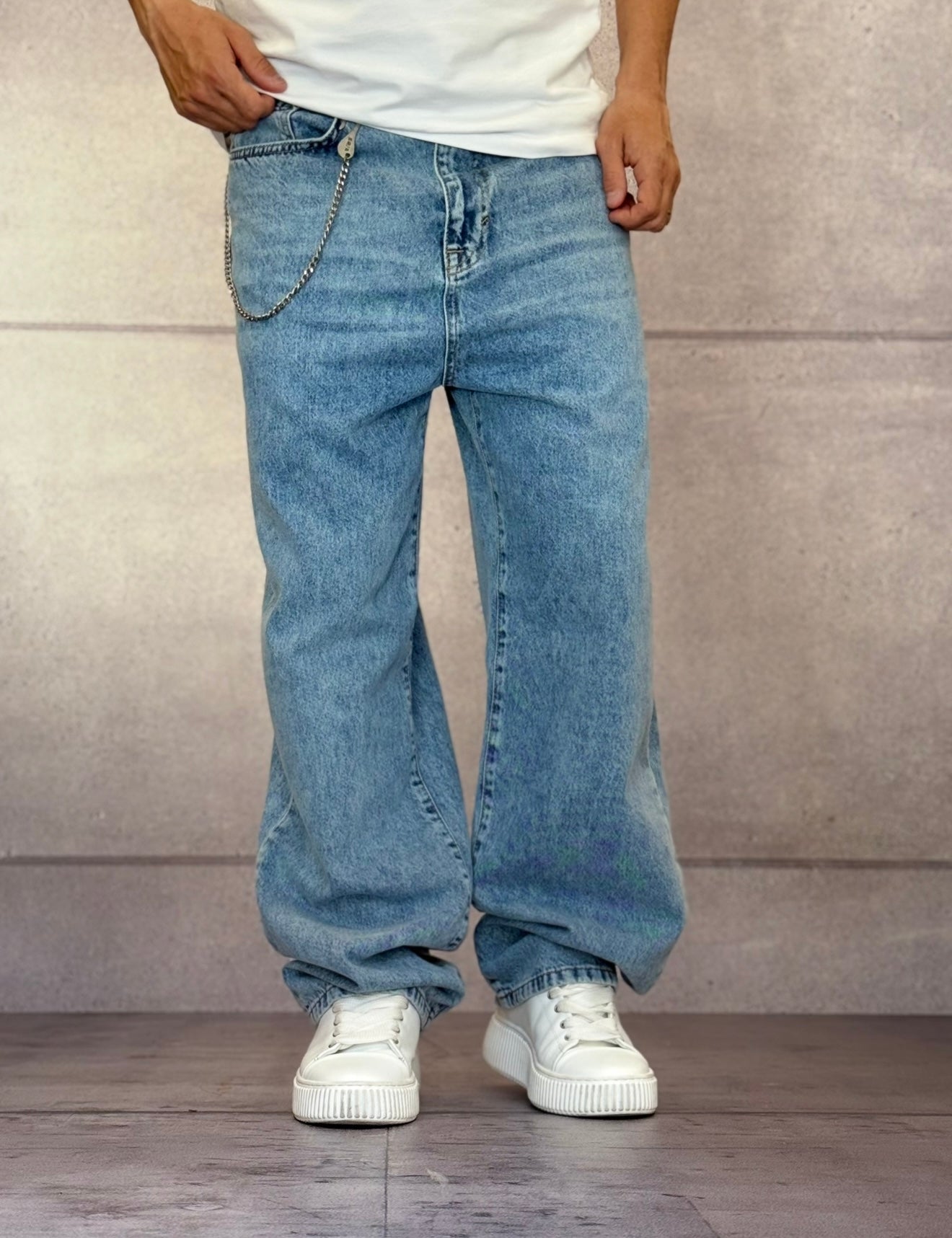 JEANS BAGGY A VITA MEDIA - IMPERIAL - ART. P860111009 - COL . DENIM