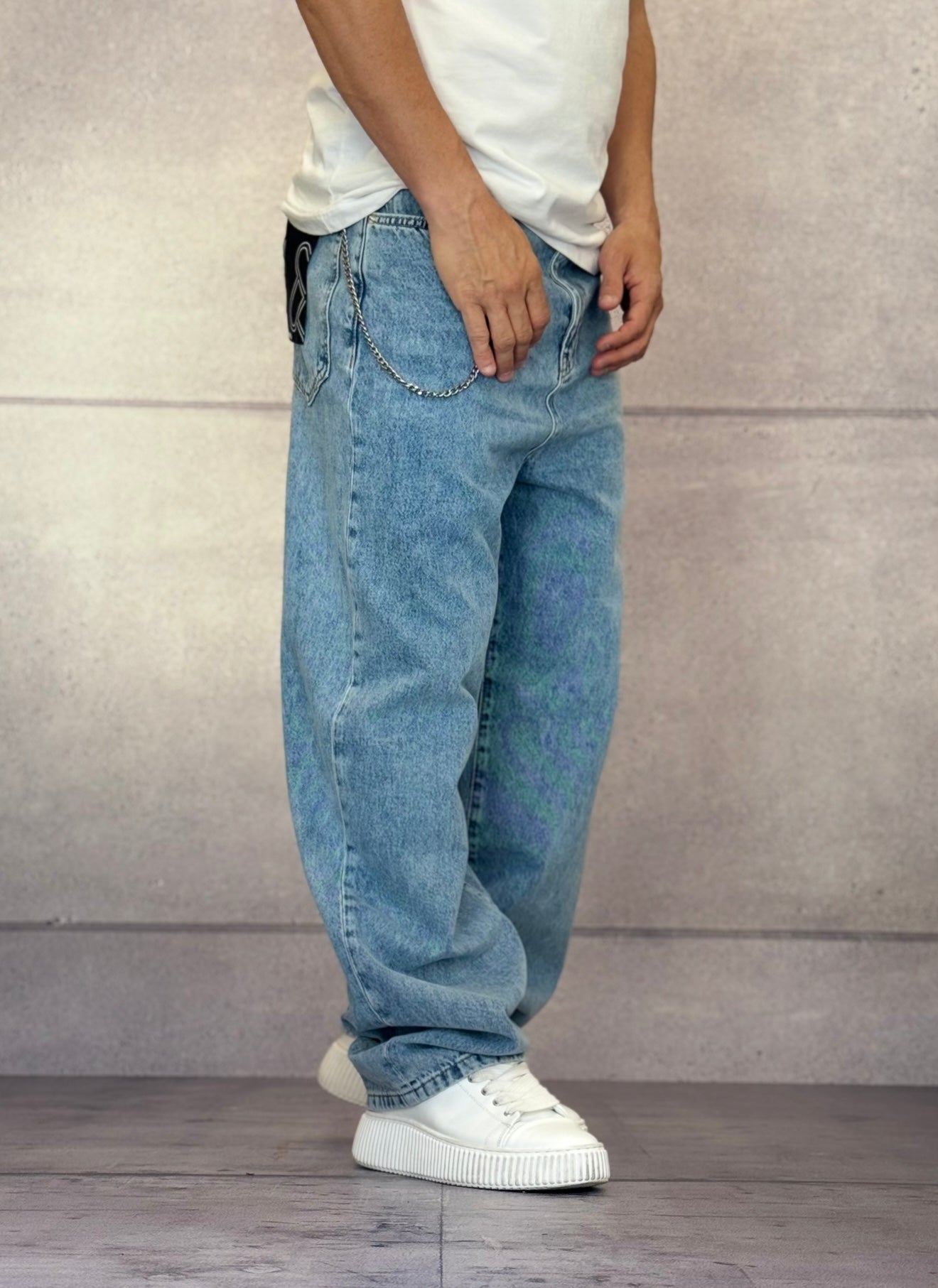 JEANS BAGGY A VITA MEDIA - IMPERIAL - ART. P860111009 - COL . DENIM