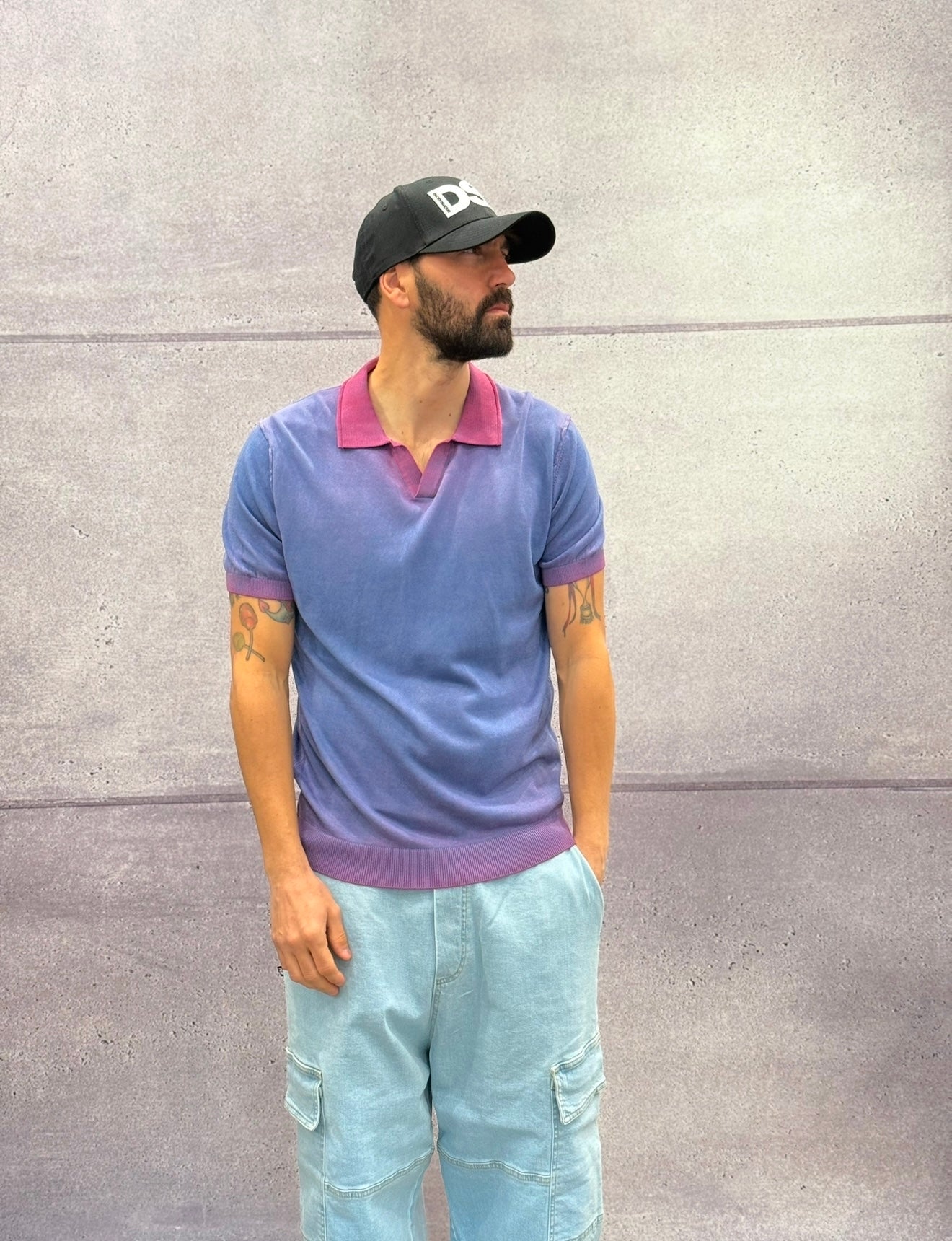 POLO APERTA IN MAGLIA DOP.TINTURA - BERNA - ART. 251033