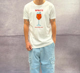 T-SHIRT SPACCHI STAMPA SPRITZ - BERNA - ART. 251297128 - COL. PANNA