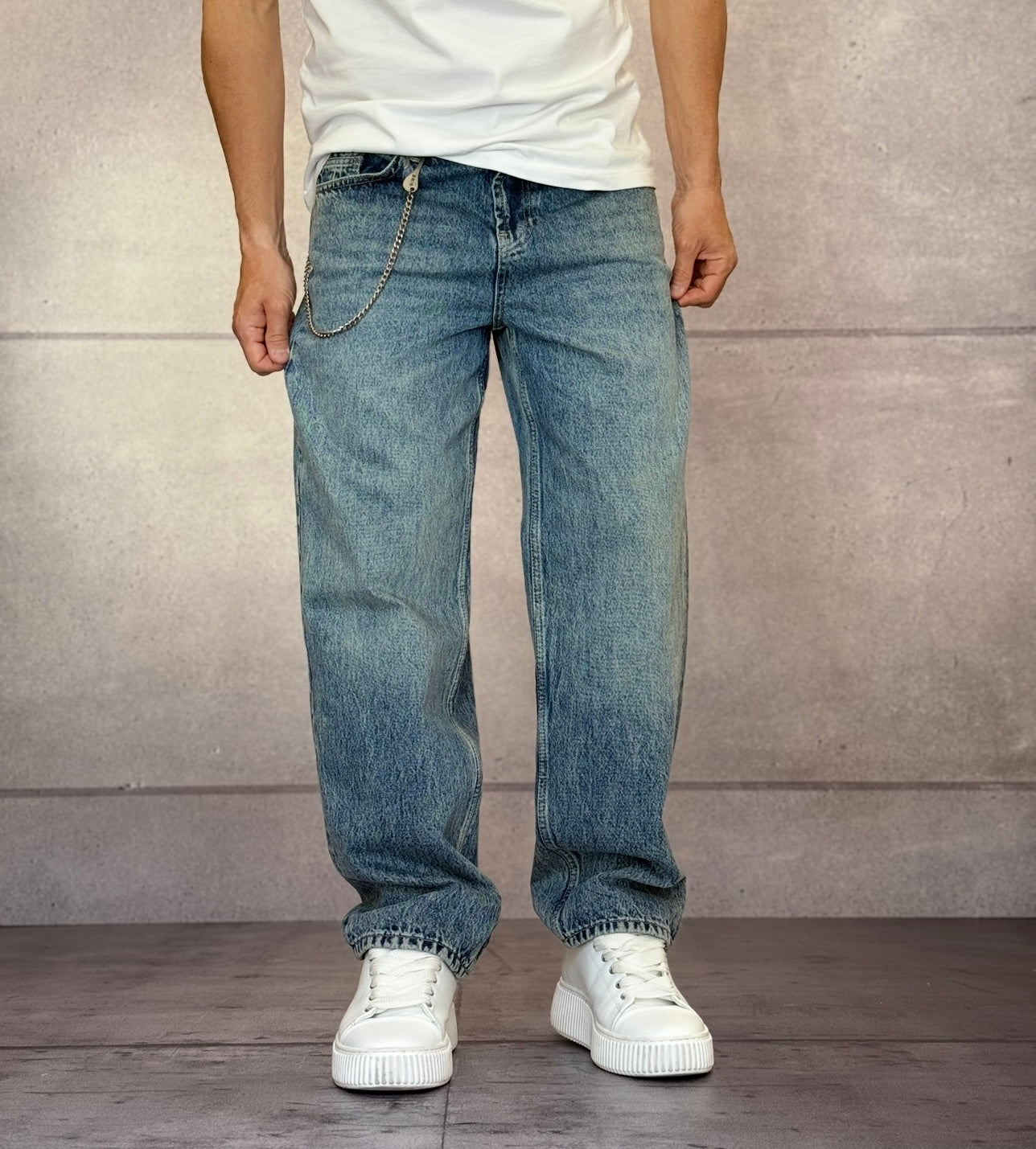 JEANS A VESTIBILITÀ AMPIA - IMPERIAL - ART. P860111007 - COL . DENIM
