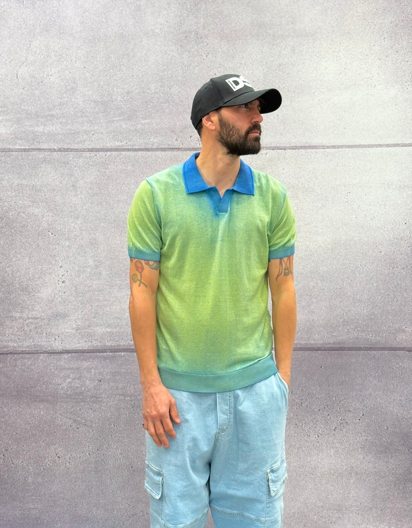 POLO APERTA IN MAGLIA DOP.TINTURA - BERNA - ART. 251033