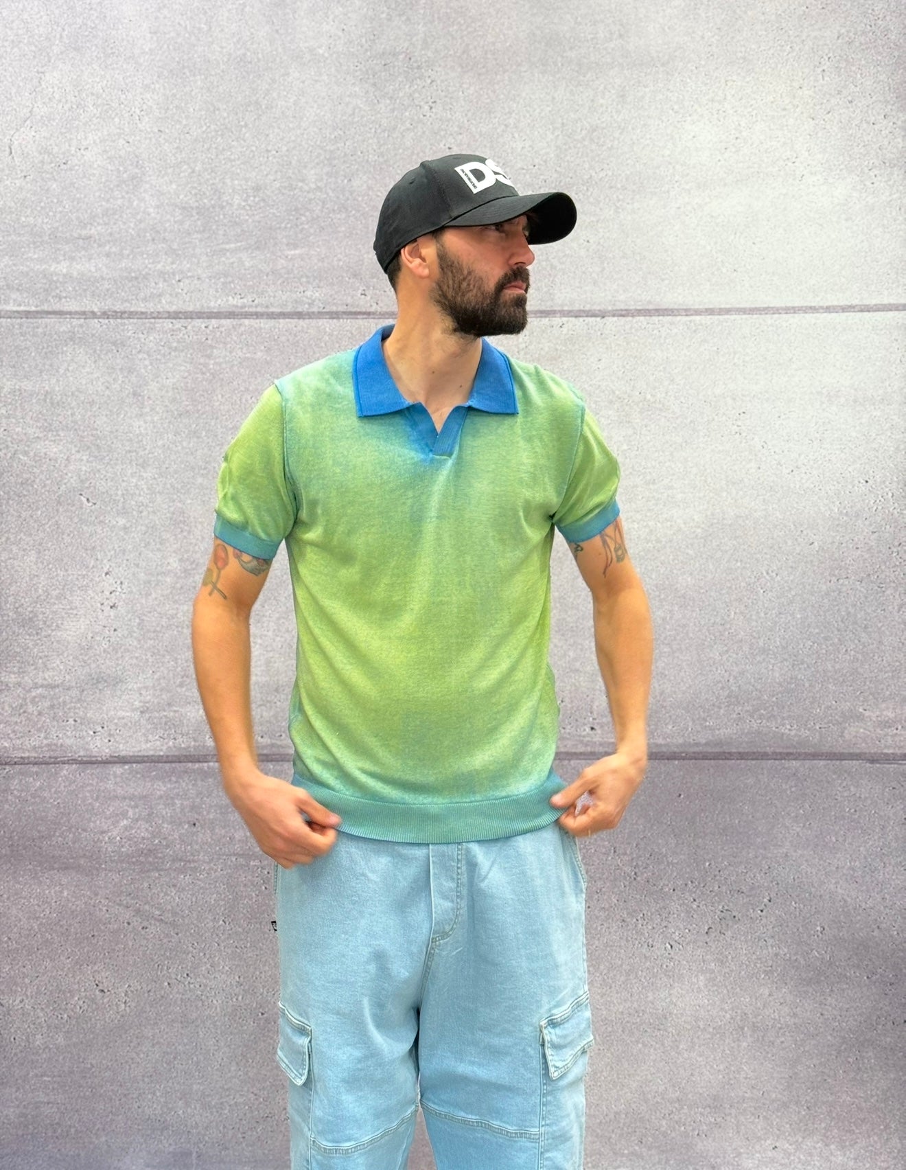 POLO APERTA IN MAGLIA DOP.TINTURA - BERNA - ART. 251033