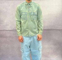 GIACCA OVERSHIRT SPORCATA - BERNA - ART. 25123430 - COL. DENIM