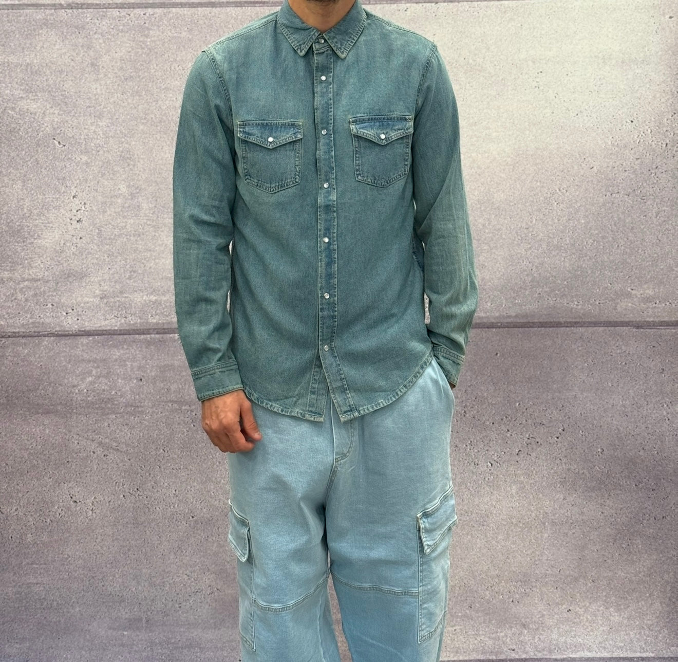 CAMICIA DI JEANS - ONLY&SONS - ART. 22031873 - COL. MEDIUM BLUE DENIM