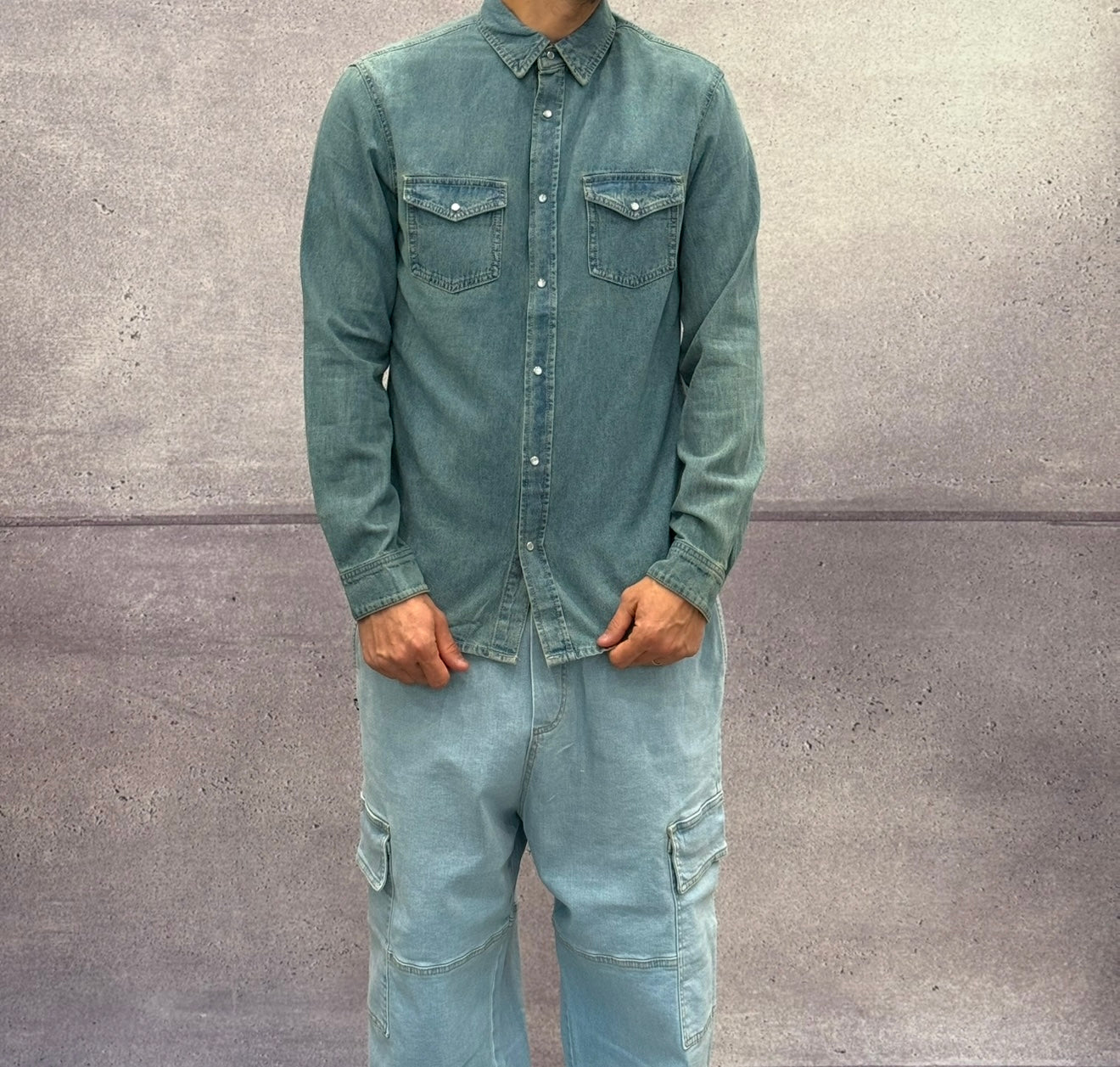 CAMICIA DI JEANS - ONLY&SONS - ART. 22031873 - COL. MEDIUM BLUE DENIM