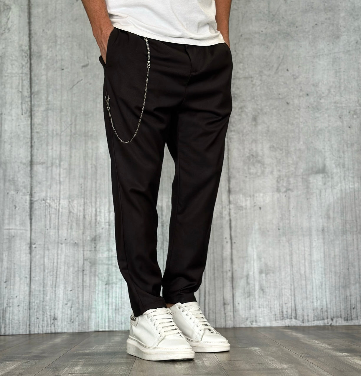 PANTALONE CON CATENELLA - IMPERIAL - ART. PB51IBV - COL. NERO