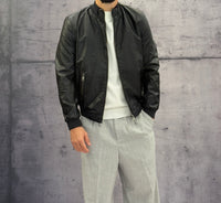 GIUBBINO EFFETTO PELLE  - HAMEN - ART. XF3042 - COL. NERO