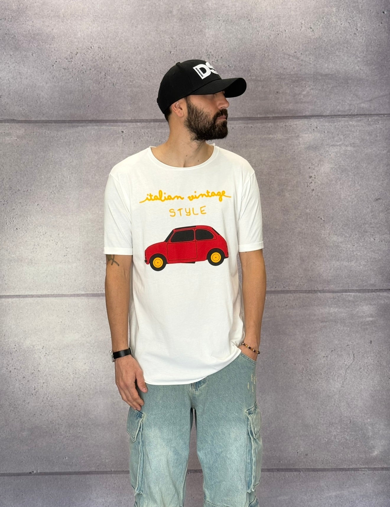T-SHIRT JERSEY STAMPA MACCHINA - BERNA - ART. 251076128 - COL. PANNA