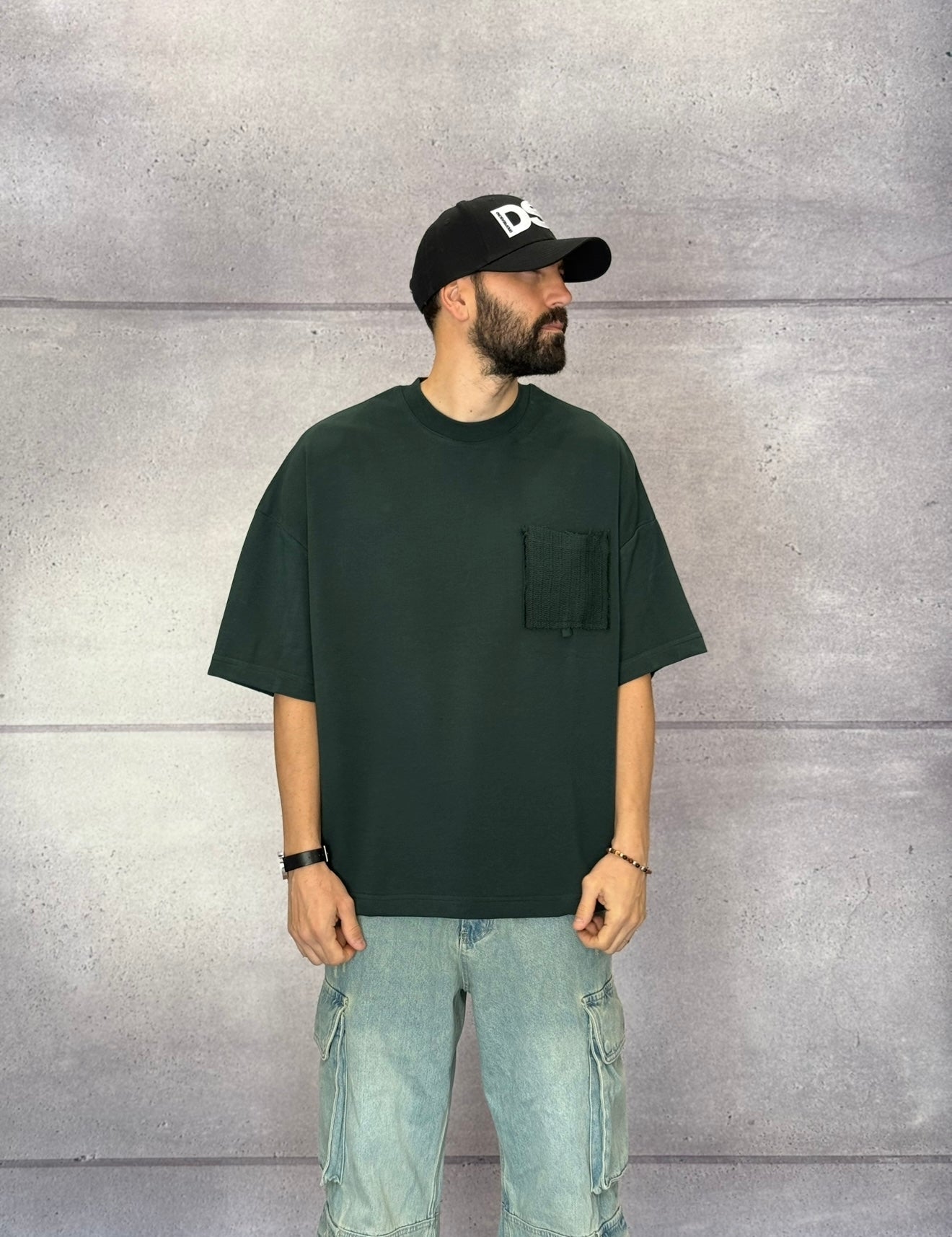 T-SHIRT OVERSIZE CON TASCHINO - 2Y PREMIUM - ART. AJ-6368-1