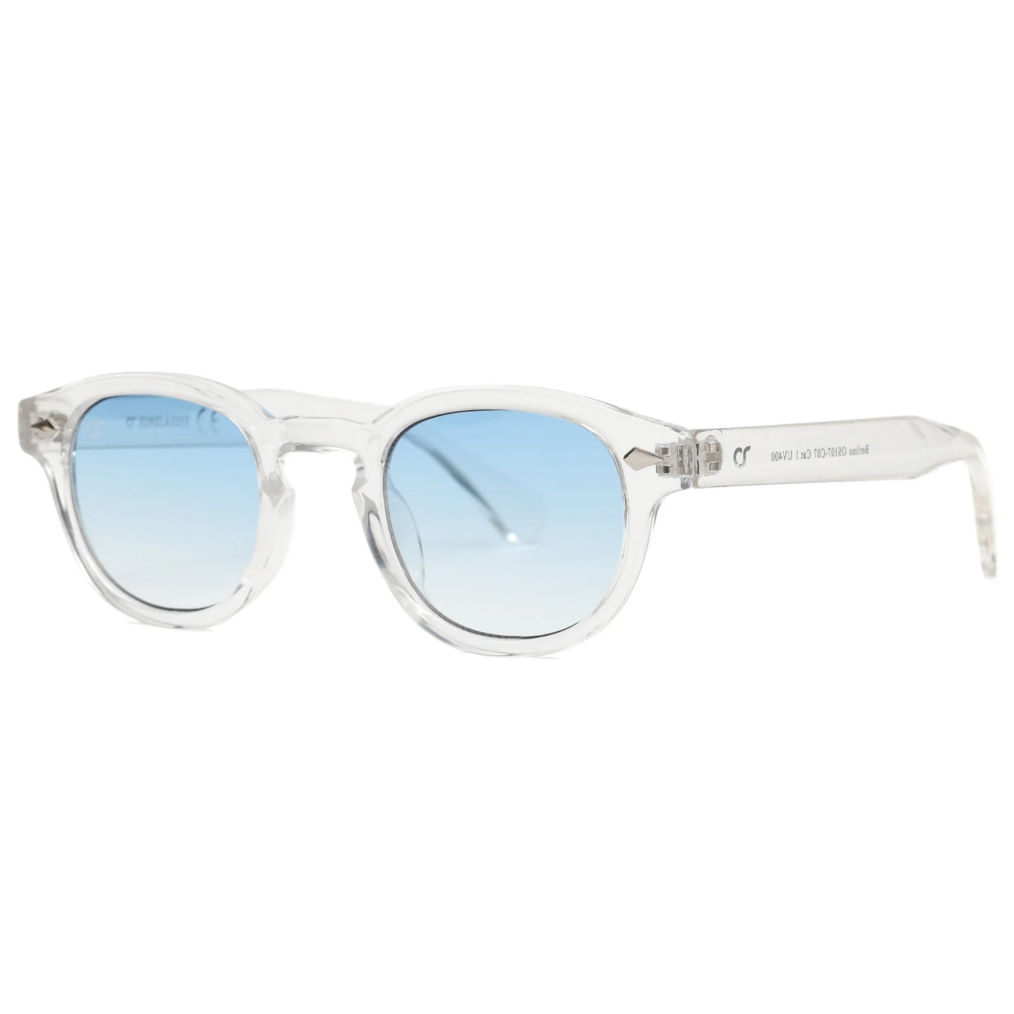 OCCHIALI OS SUNGLASSES  ART BERLINO TRASPARENTE BLU FUME'