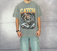 T-SHIRT OVER CON STAMPA - CATCH - ART. 25CY - 052