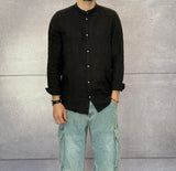 CAMICIA COREANA IN LINO - BERNA - *ART. 240424