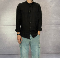 CAMICIA COREANA IN LINO - BERNA - *ART. 240424