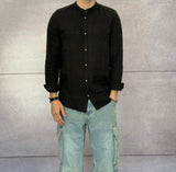 CAMICIA COREANA IN LINO - BERNA - *ART. 240424