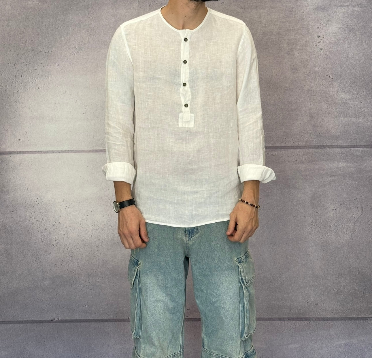 CAMICIA SERAFINO IN LINO - BERNA - *ART. 230330