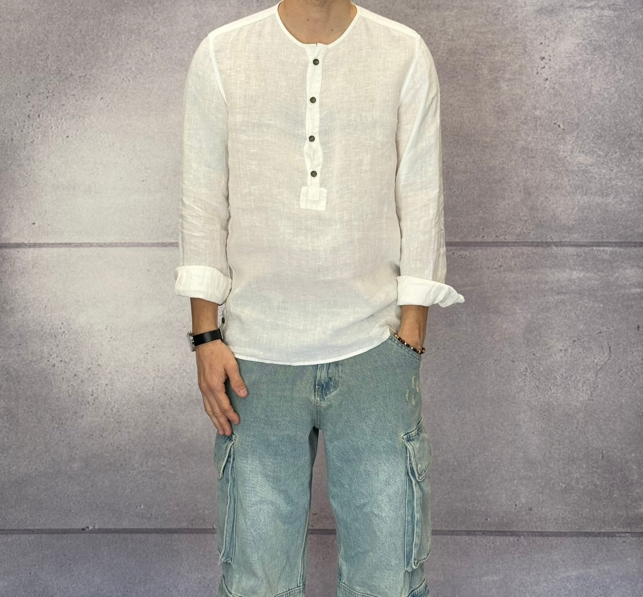 CAMICIA SERAFINO IN LINO - BERNA - *ART. 230330