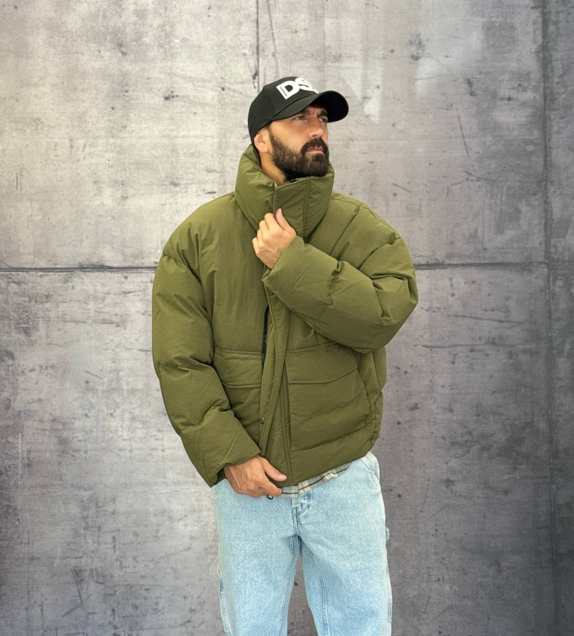 GIUBBINO PUFFER - NEW JOB BRAND - ART. 22419 - COL. VERDE