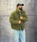 GIUBBINO PUFFER - NEW JOB BRAND - ART. 22419 - COL. VERDE