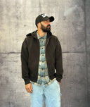 FELPA BOXY FIT CON CAPPUCCIO + ZIP - ONLY&SONS - ART. 22035193 - COL BLACK