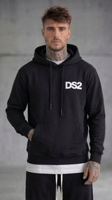FELPA NERO CON CAPPUCCIO HOODIE - DS2 - ART. SS26274