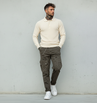 PANTALONE TASCONE - BERNA - *ART. 220220186 - COL. CIOCCOLATO