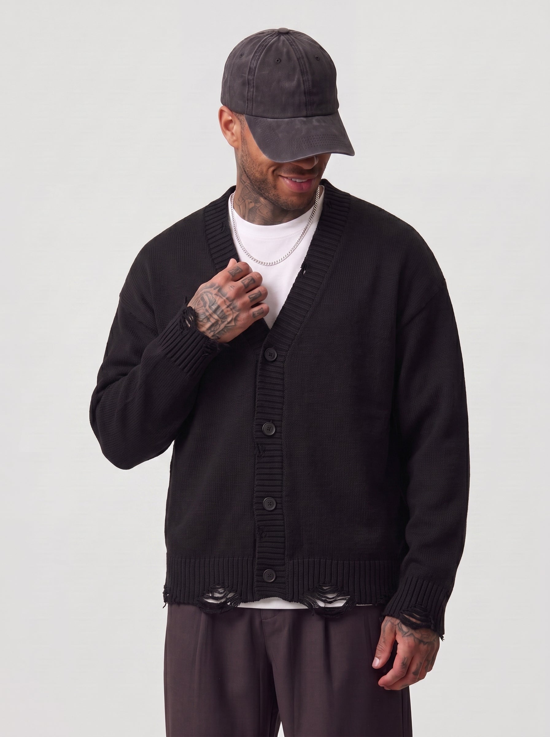 CARDIGAN ONLY&SONS CON ROTTURE E BOTTONI ART 22039814