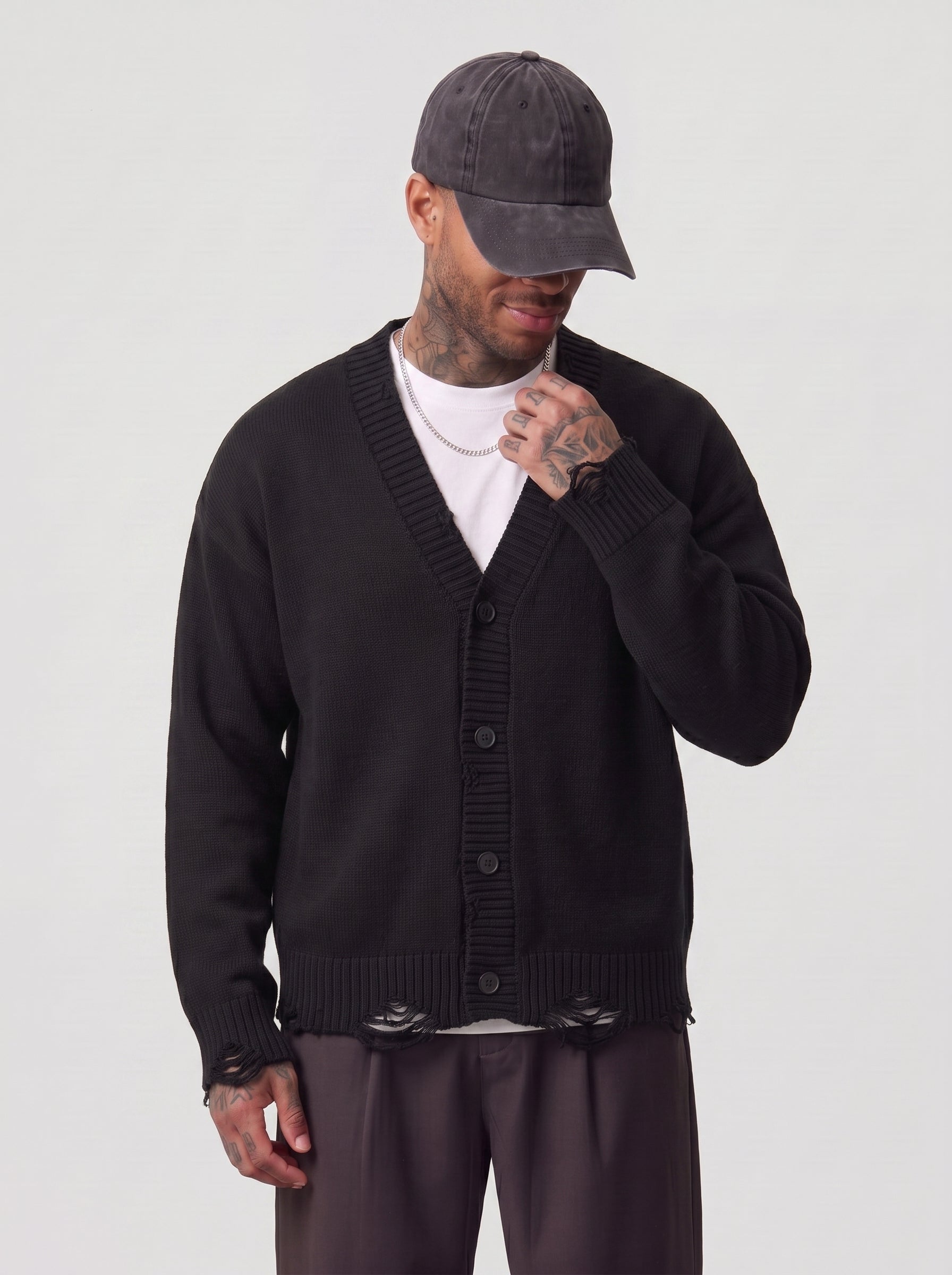 CARDIGAN ONLY&SONS CON ROTTURE E BOTTONI ART 22039814