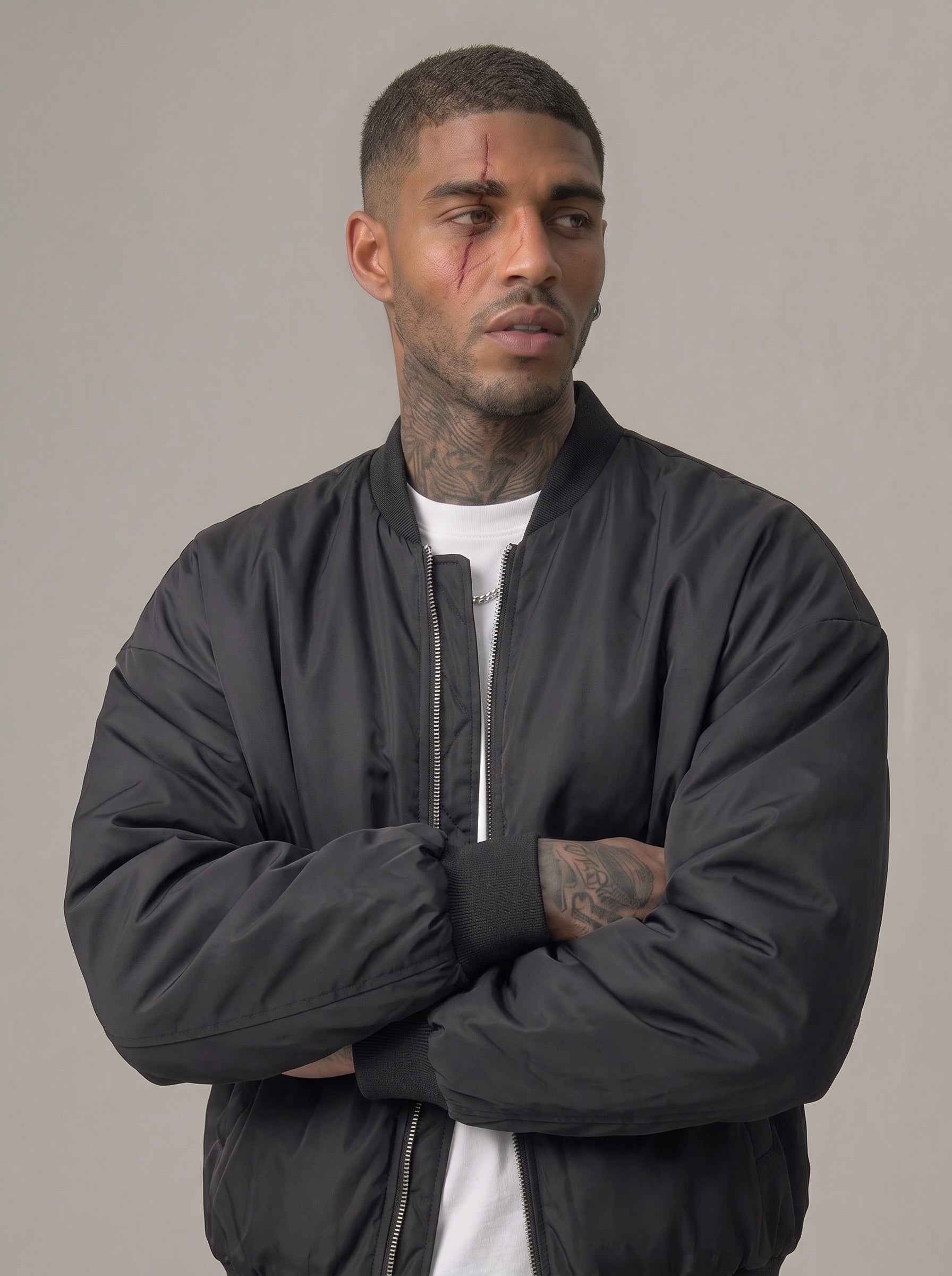 GIUBBINO NEW JOB BRAND BOMBER IN NAYLON  ART NAYLON 3