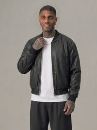 GIUBBINO NEW JOB BRAND BOMBER ECOPELLE  ART 03 TRAP