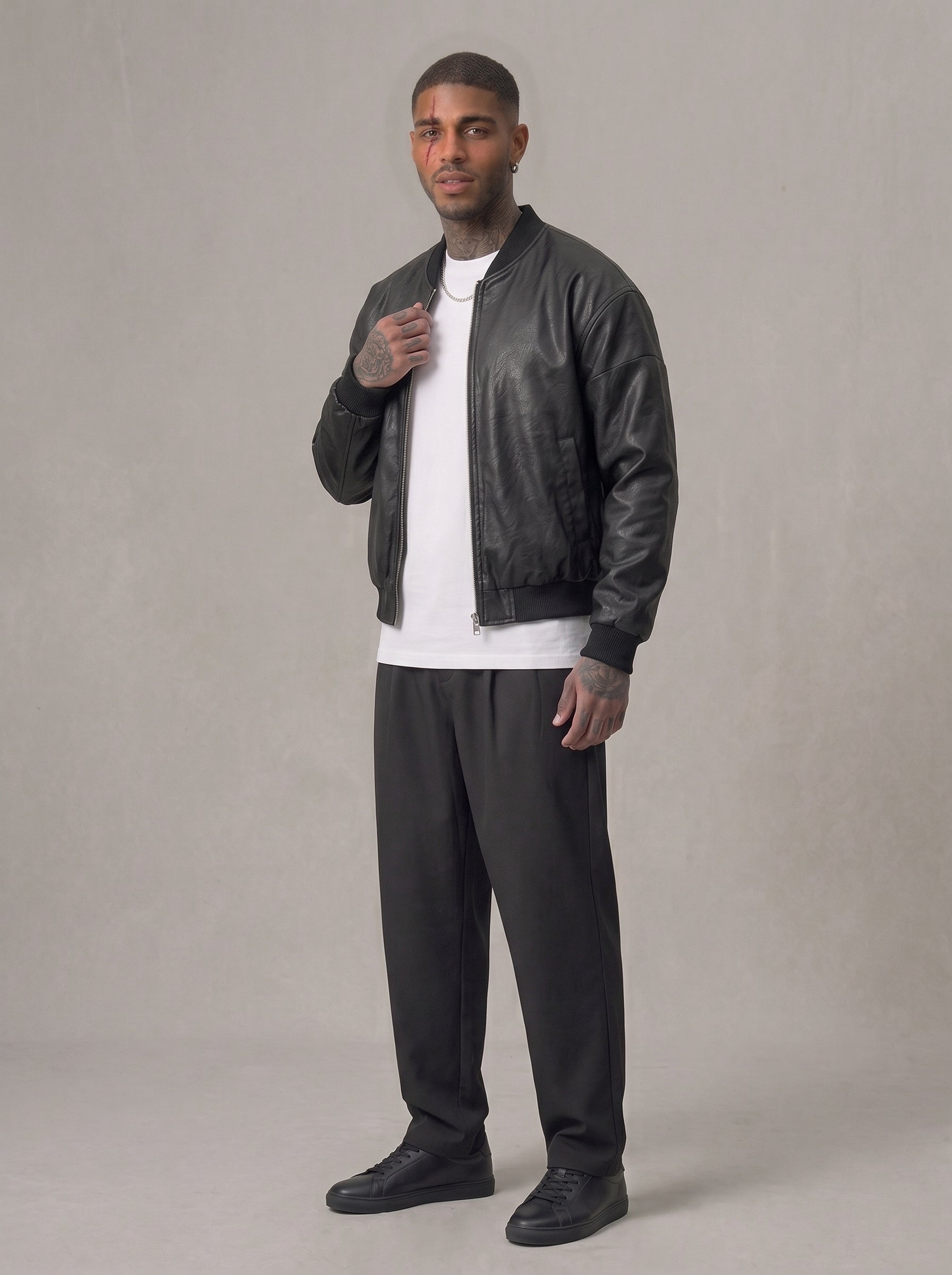 GIUBBINO NEW JOB BRAND BOMBER ECOPELLE  ART 03 TRAP