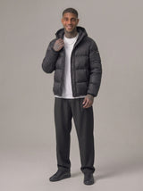 GIUBBINO  NEW JOB BRAND BOMBER CON CAPPUCCIO NERO ART NJC01