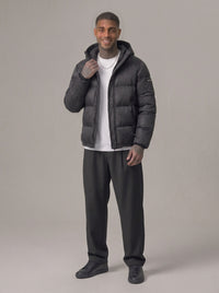 GIUBBINO  NEW JOB BRAND BOMBER CON CAPPUCCIO NERO ART NJC01