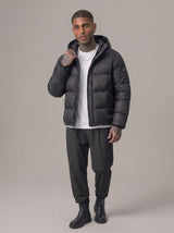 GIUBBINO  NEW JOB BRAND BOMBER CON CAPPUCCIO NERO ART NJC01