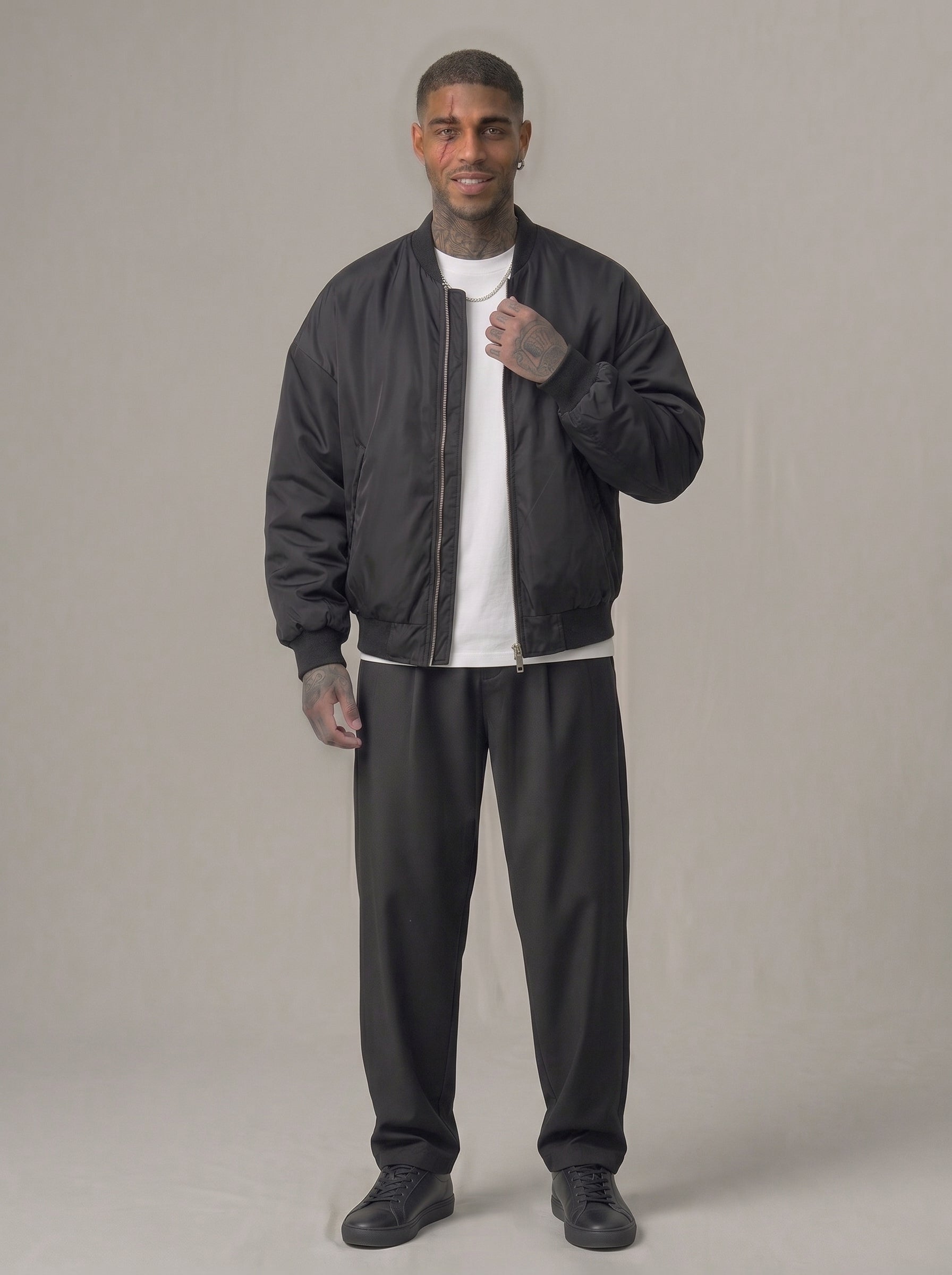 GIUBBINO NEW JOB BRAND BOMBER IN NAYLON  ART NAYLON 3