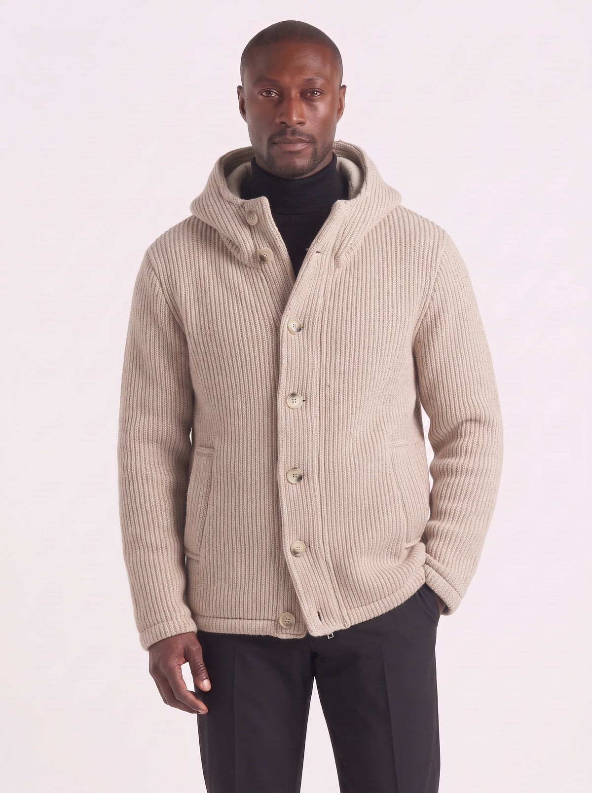 GIUBBINO IMPERIAL CON CAPPOUCCIO BEIGE ART V640433040