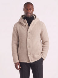 GIUBBINO IMPERIAL CON CAPPOUCCIO BEIGE ART V640433040