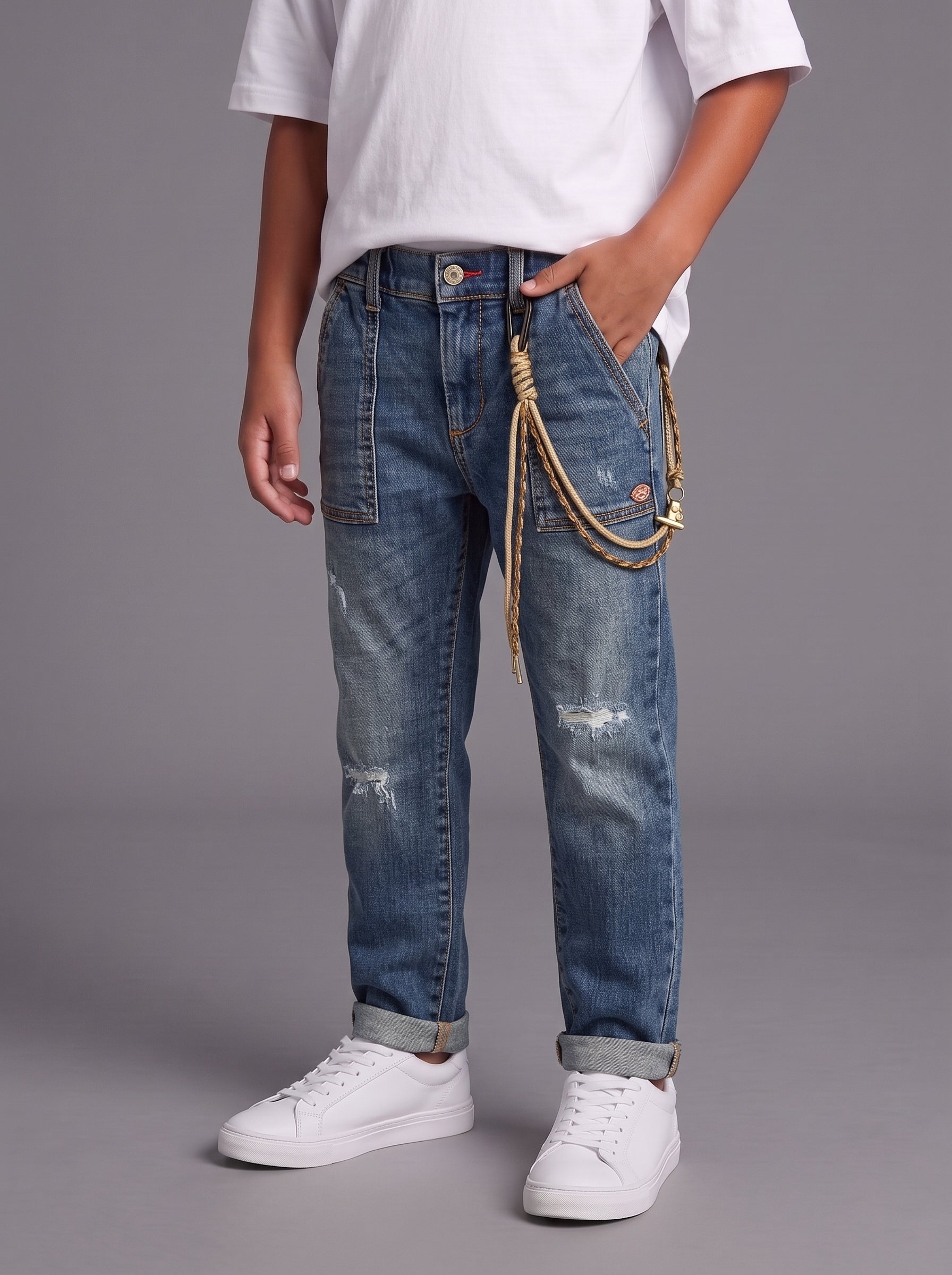 JEANS OVER  BERNA  KIDS BAMBINO DENIM ART 240167 396