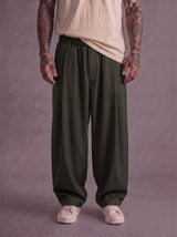 PANTALONE IMPERIAL BAGGY FIT CON VITA ELASTICIZZATA E PINCE ART PE6Y MBV