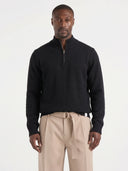 MAGLIONCINO BL11 MEZZA ZIP MISTO LANA ART RITZIP