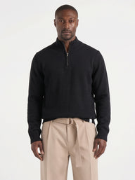 MAGLIONCINO BL11 MEZZA ZIP MISTO LANA ART RITZIP
