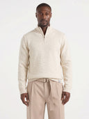 MAGLIONCINO BL11 MEZZA ZIP MISTO LANA ART RITZIP