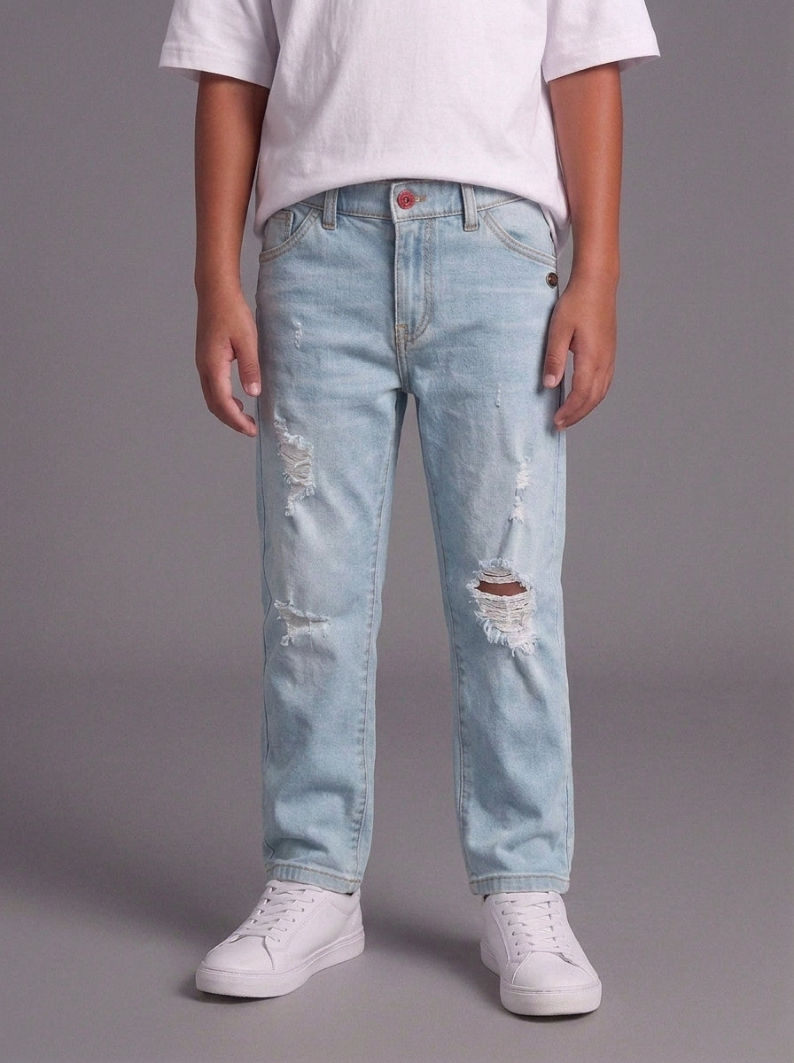 JEANS OVER  BERNA  KIDS  LIGHT DENIM STRAPPI ART K 22559 30